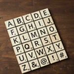 MDF scrabble letters