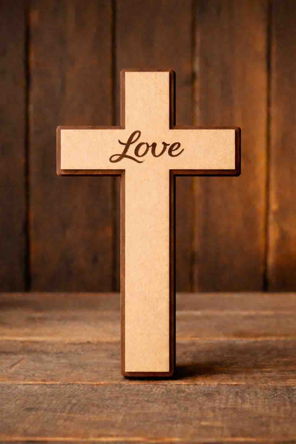 Wooden Cross Love