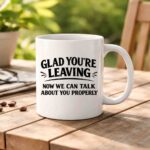Retirement & Farewell Mug – Glad You’re Leaving
