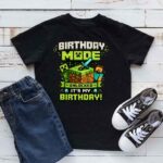Minecraft Birthday Shirt- Birthday mode unlocked