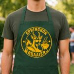 Springbok Braaier Green Braai Apron