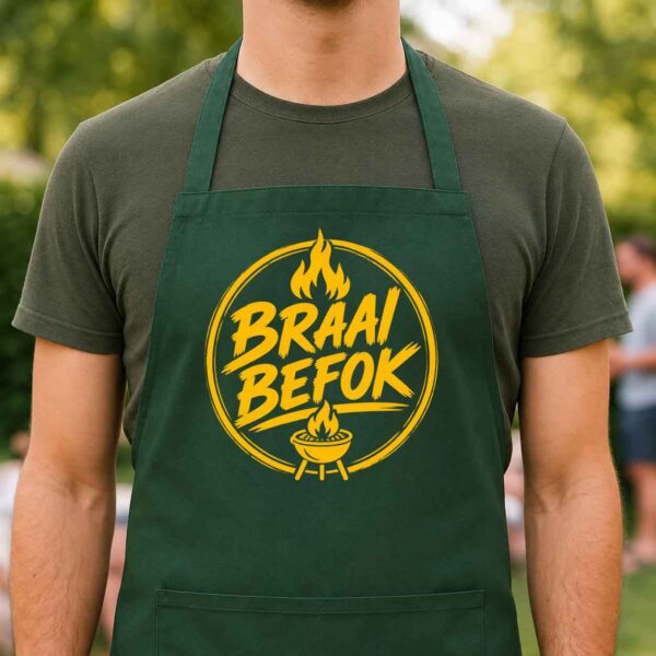 Braai Befok Green Braai Apron