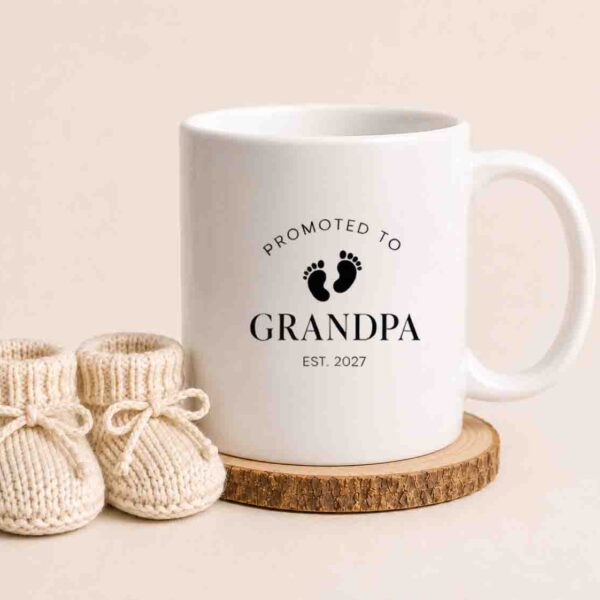 Promoted to Grandpa mug