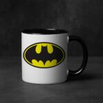 Batman black and white 2 tone mug