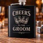 Cheers to the Groom Hip Flask