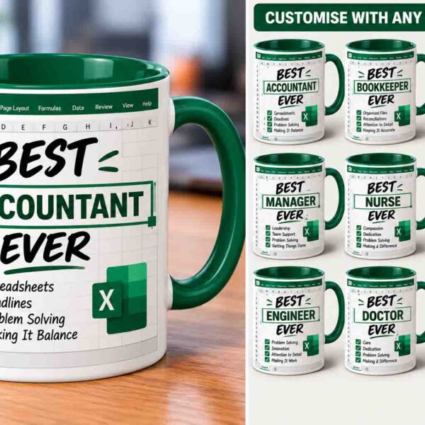 Personalised Profession Excel Coffee Mug