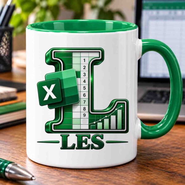 Excel name and initial mug
