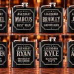 Personalised Legendary Wedding Party Hip Flasks