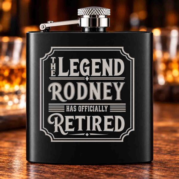 Personalised Retirement Hip Flask