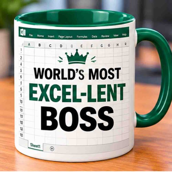 World's most excel-lent boss mug