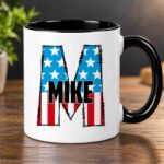 Superhero Initial and name mug Captain America