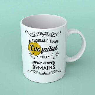 A thousand times I've failed coffee mug