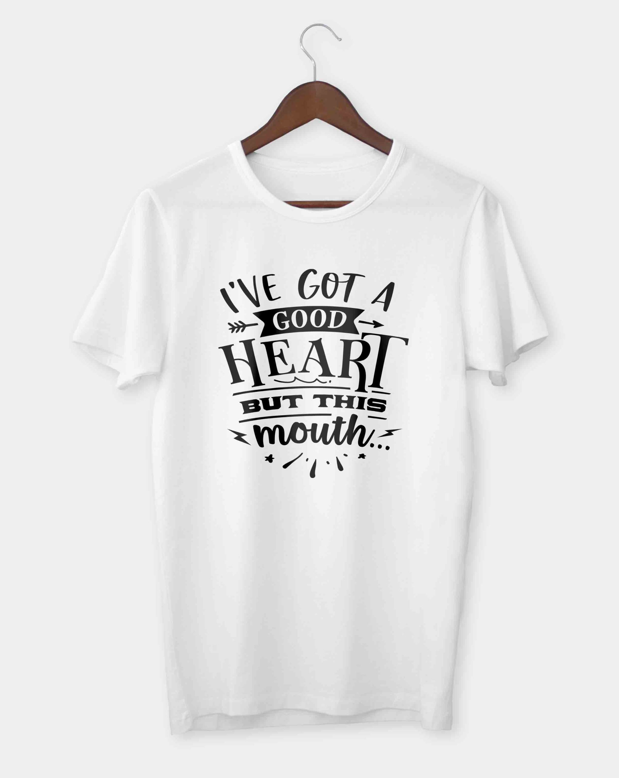 heart but this mouth T-shirt - Mugman