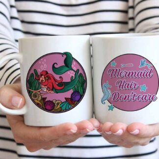 Mermaid hair don't care coffee mug