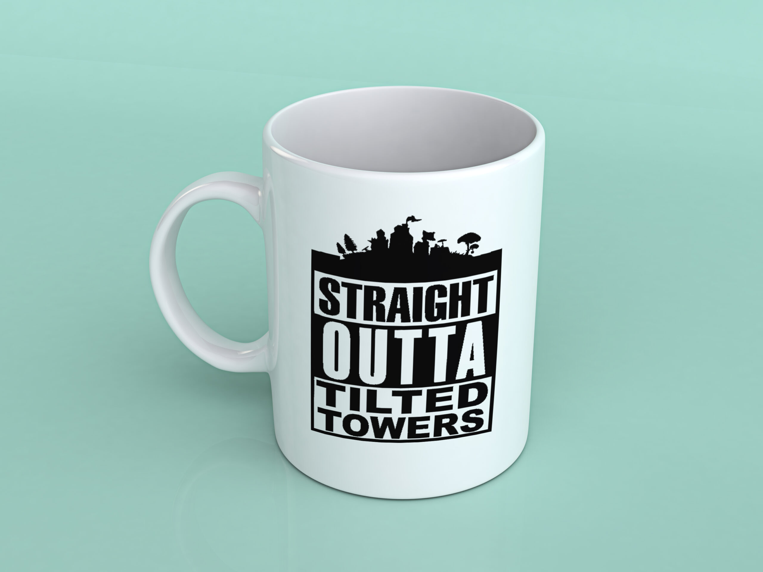 Straight outta tilted Towers Fortnite Coffee mug