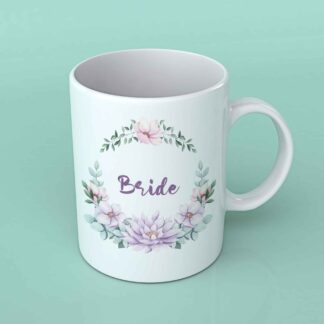 Bride wedding coffee mug Maroon