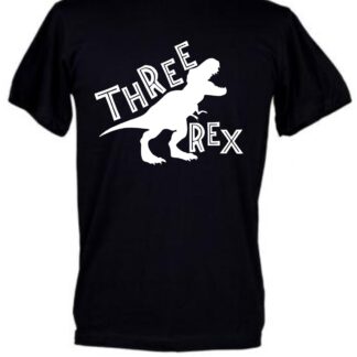 Three rex Kids Birthday shirt