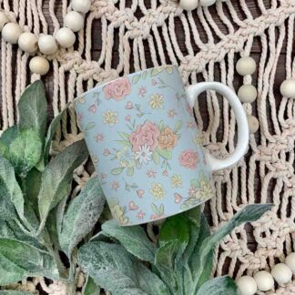 Unicorn flower element pattern coffee mug