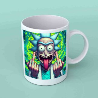 Rick and Morty 4 Middle finger mug
